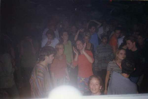 Crowd dancing at an Egebamyasi live show
