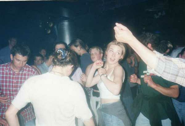 Crowd dancing at an Egebamyasi live show