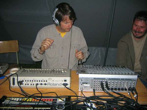 Crowd dancing at an Egebamyasi live show