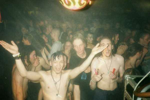 Crowd dancing at an Egebamyasi live show