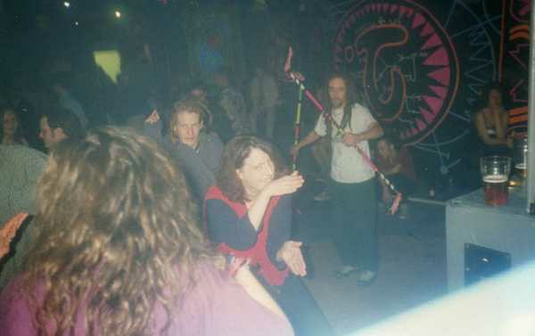 Crowd dancing at an Egebamyasi live show