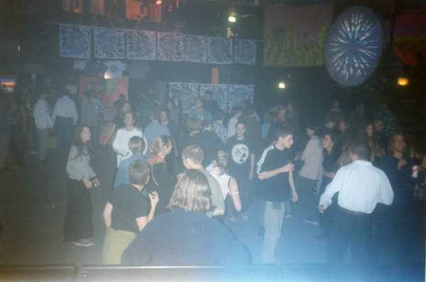 Crowd dancing at an Egebamyasi live show