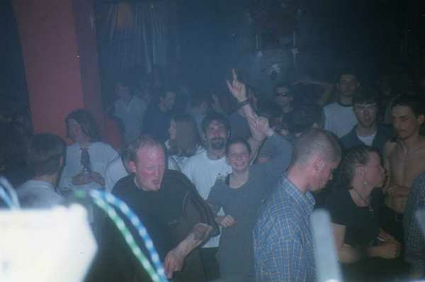 Crowd dancing at an Egebamyasi live show